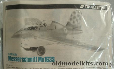 Trimaster 1/48 Messerschmitt Me-163S Two Seat Komet (Comet) BAGGED plastic model kit